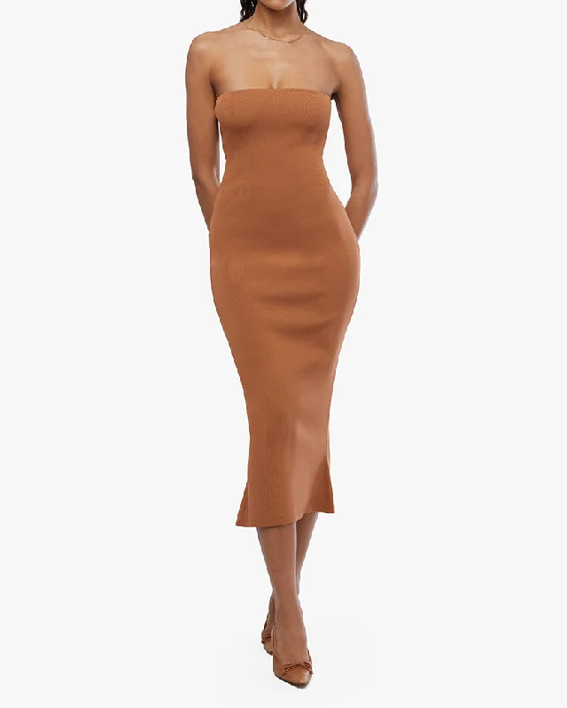 women's flutter-sleeved dressesBodycon Midi Dress