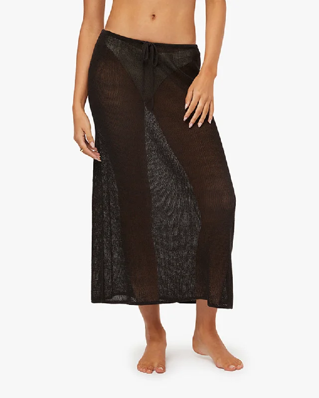 women's eco-friendly dressesCrochet Low Rise Midi Skirt