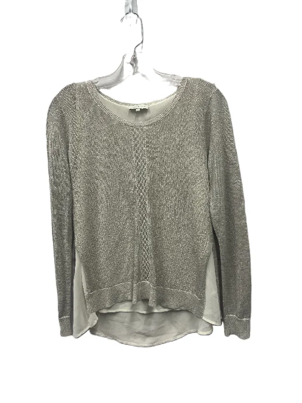 women's tops with beading accentsTop Long Sleeve By Lucky Brand In Grey, Size: S