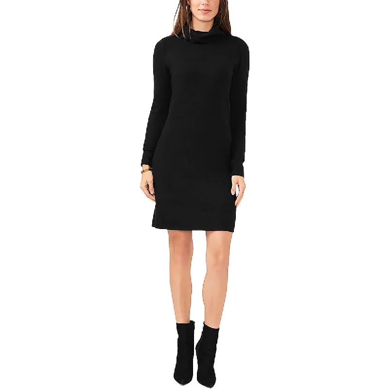 Glamour DressVince Camuto Womens Turtleneck Mini Sweaterdress