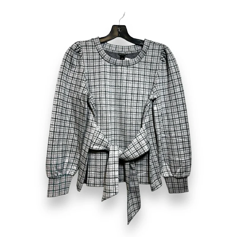 women's tops for those who want to stay cool and chic during warmer weatherTop Long Sleeve By Ann Taylor In Plaid Pattern, Size: S