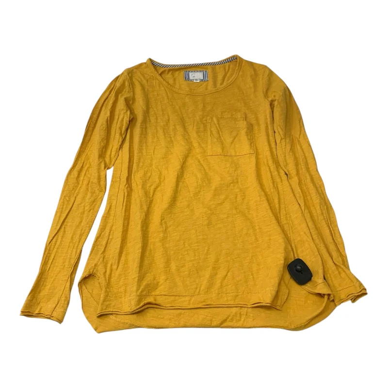 silk women's topsTunic Long Sleeve By Anthropologie In Yellow, Size: S