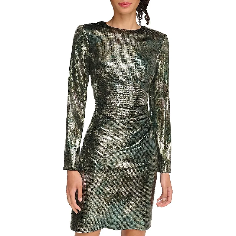 Retro DressVince Camuto Womens Sequin Mini Cocktail And Party Dress