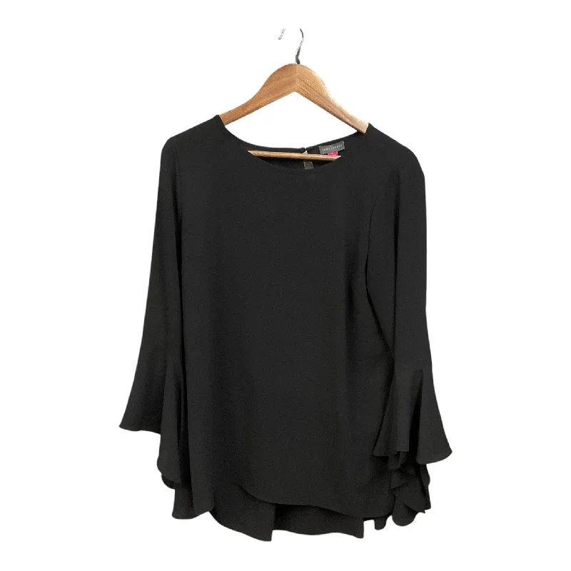 women's tops for those who want to add a pop of color to their outfitsTop Long Sleeve By Vince Camuto In Black, Size: S