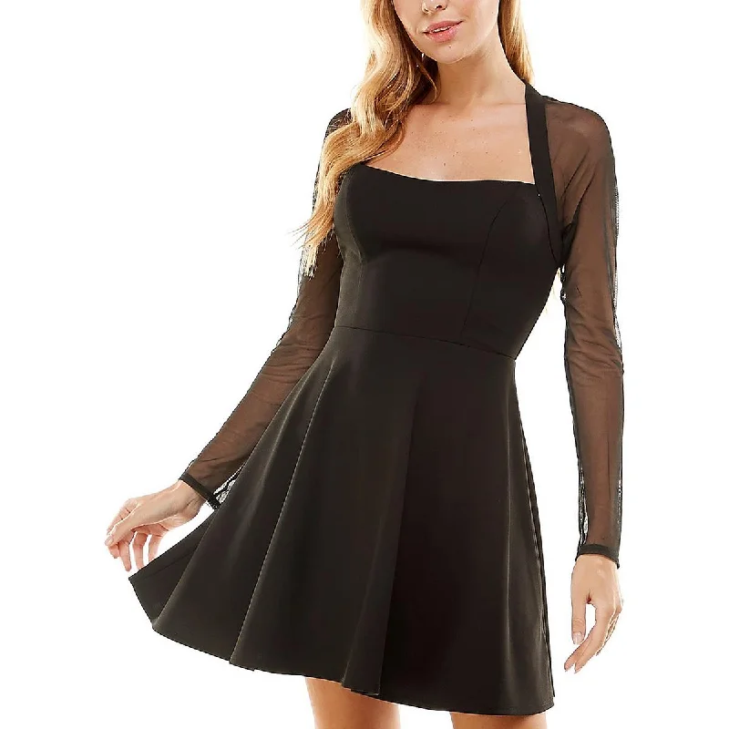 Tulle DressCity Studio Womens Juniors Panel Mini Cocktail and Party Dress