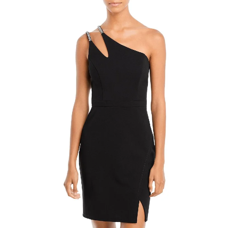 women's curve-hugging dressesAqua Womens Panel Mini Cocktail and Party Dress