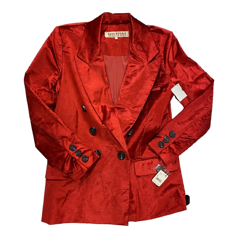 women's coats with pocketsBlazer By Free People In Red, Size: S