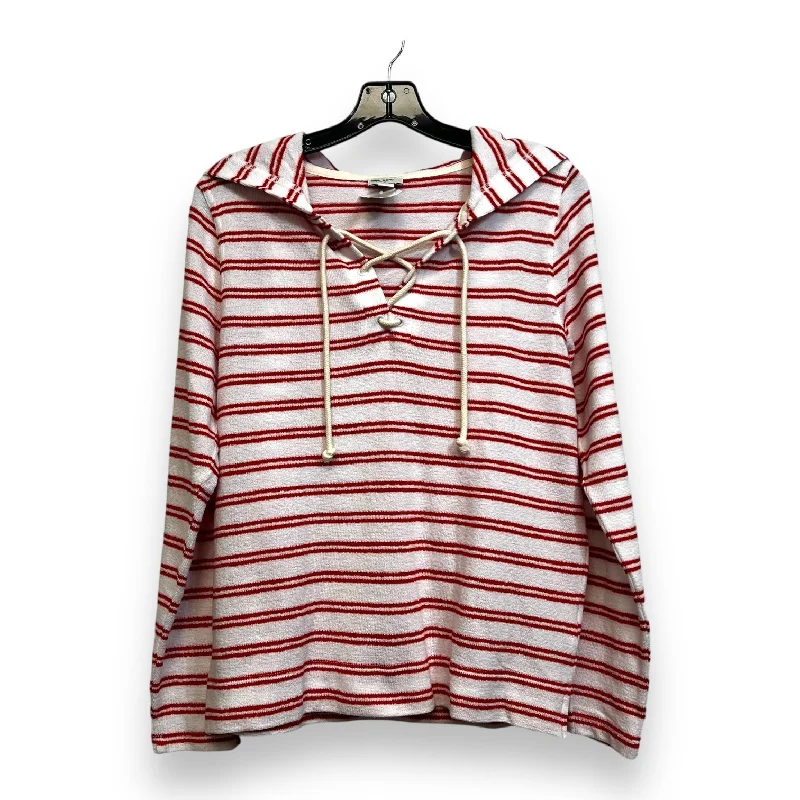 women's tops with embroidery detailsTop Long Sleeve By J Crew O In Striped, Size: S