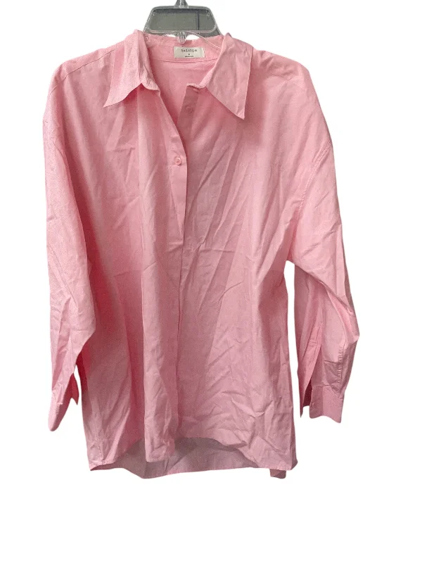 women's tops for those who want to stay cool and chic during warmer weatherTunic Long Sleeve By Babaton In Pink, Size: M