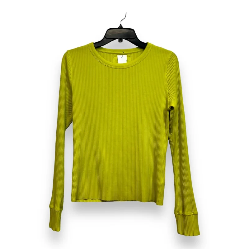 breathable women's tops for summerTop Long Sleeve By Aerie In Green, Size: L