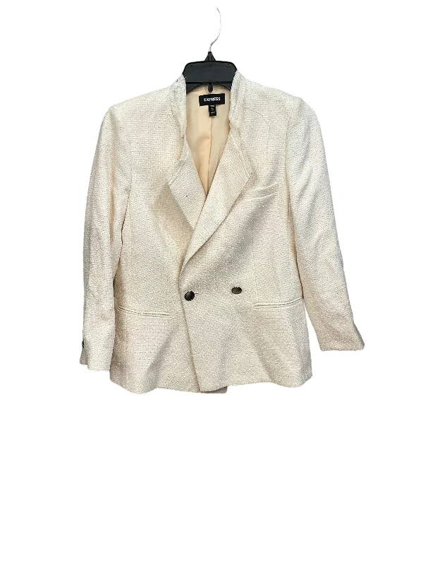 women's coats for those who love to mix and matchBlazer By Express In Cream, Size: Xs