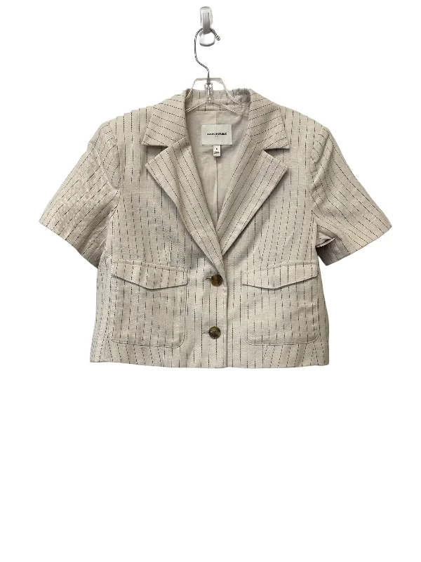 women's coats for pear-shaped bodiesBlazer By Banana Republic In Striped Pattern, Size: 6