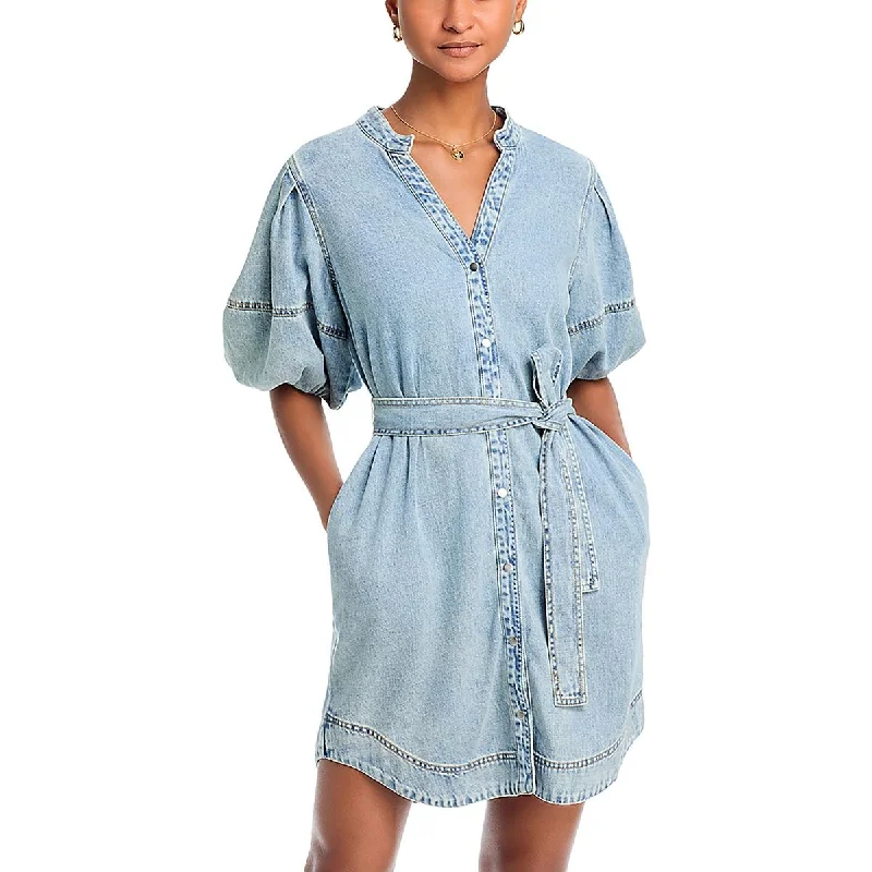 women's smart casual dressesRails Womens Mini Belted Shirtdress