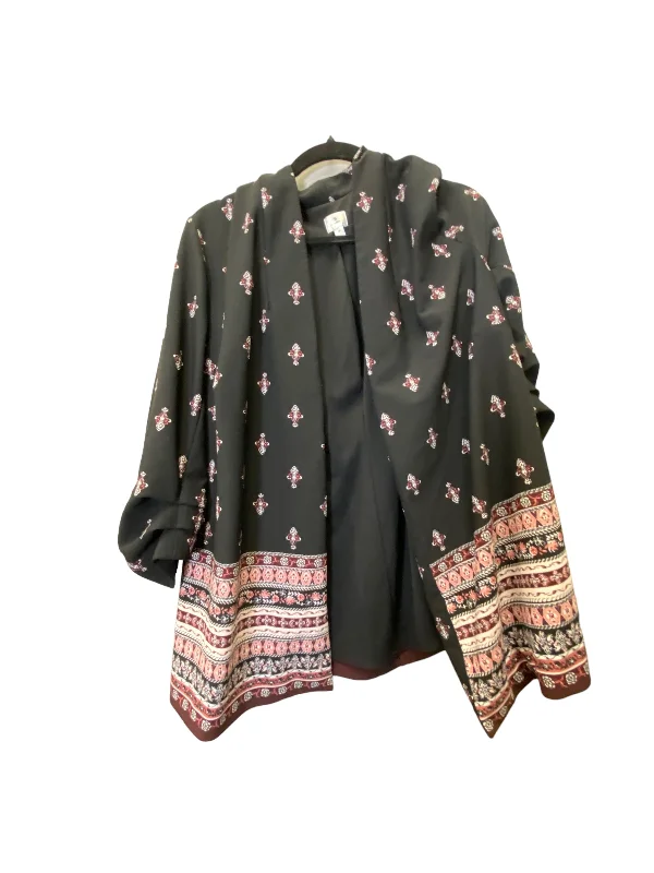 women's coats for those who prefer classic over trendyBlazer By Dressbarn In Paisley Print, Size: 1x