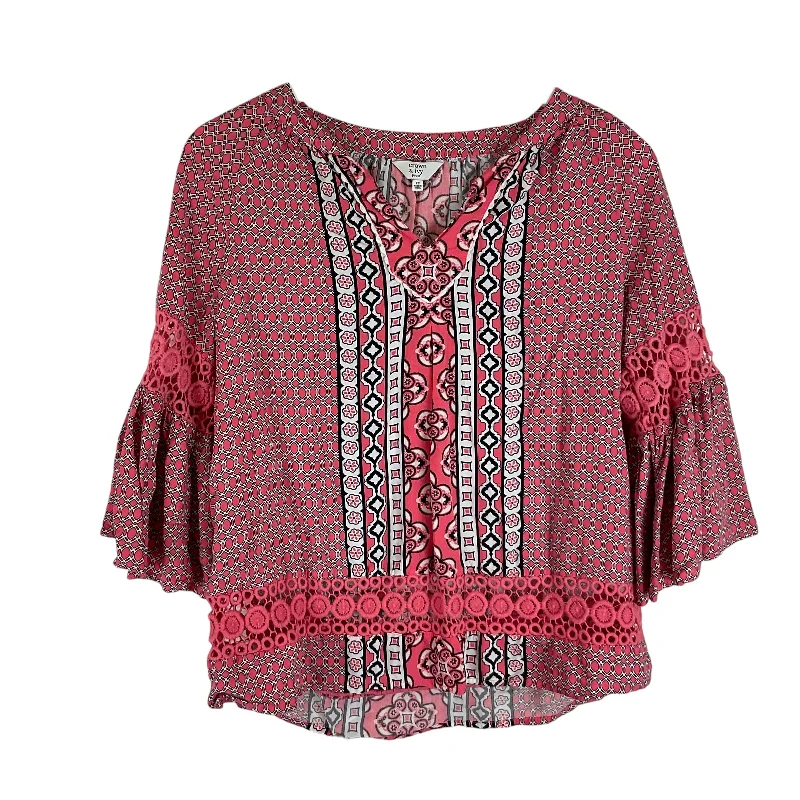 women's tops that offer a perfect blend of style, comfort, and affordabilityTop Long Sleeve By Crown And Ivy In Pink, Size: Sp