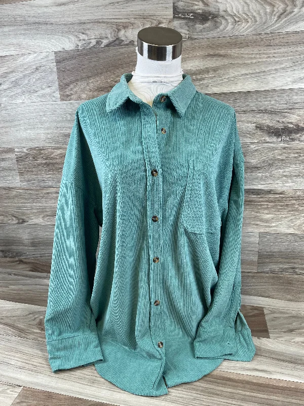 women's tops for glamorous eveningsTop Long Sleeve By Clothes Mentor In Green, Size: L