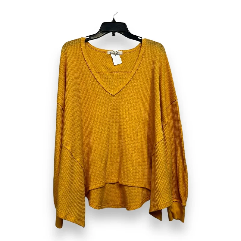 women's tops with ruffled hemsTop Long Sleeve By We The Free In Gold, Size: L