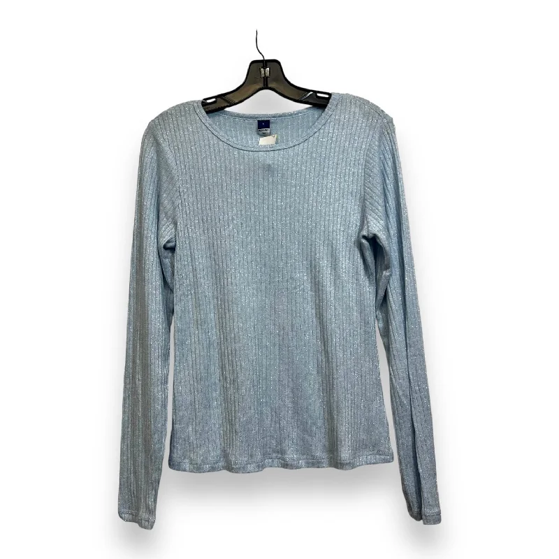 women's tops for those who want to stay updated with the latest fashion trendsTop Long Sleeve By Old Navy O In Baby Blue, Size: L