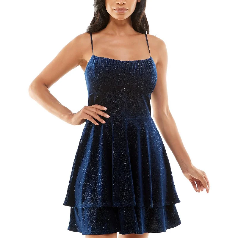 women's shift dressesEmerald Sundae Womens Juniors Velvet Mini Cocktail and Party Dress