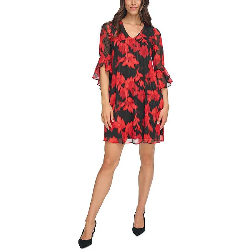 Pearl DressCalvin Klein Womens     Floral Mini Shift Dress