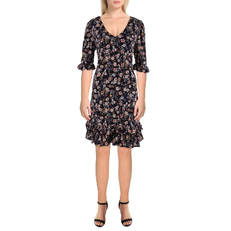 Spaghetti Strap DressCeCe Womens    Floral Mini Shift Dress