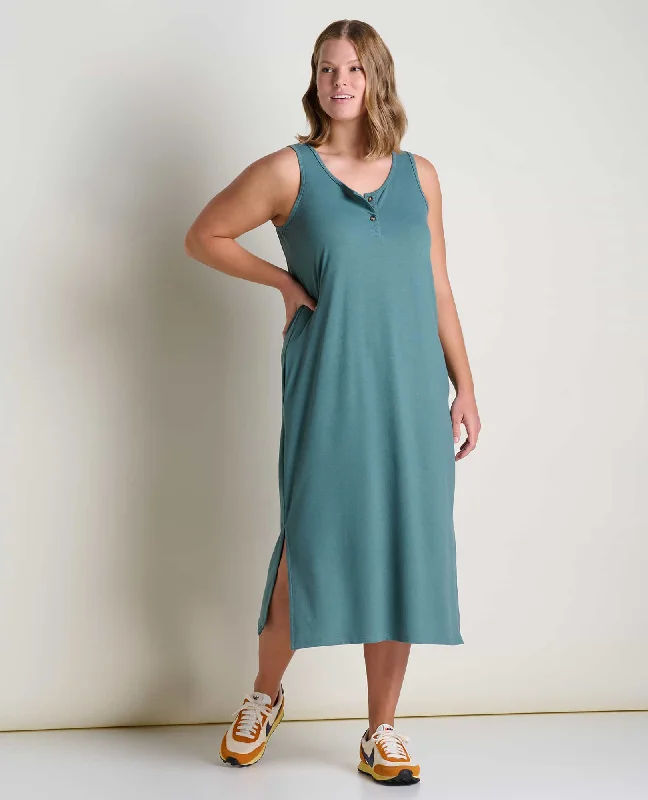 Empire DressPiru Henley Midi Tank Dress