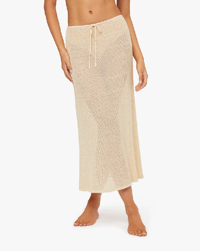 women's smart casual dressesCrochet Low Rise Midi Skirt