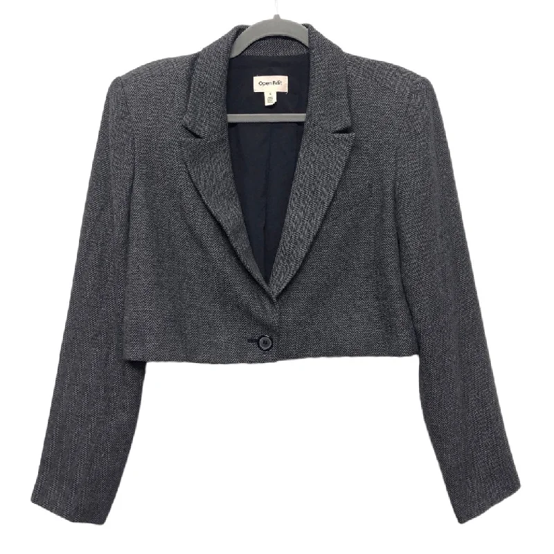 women's down coatsBlazer By Open Edit In Black & Grey, Size: S