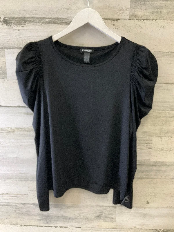 chic women's tops for everyday wearTop Long Sleeve By Express In Black, Size: M