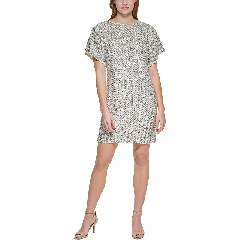 women's sheath dressesVince Camuto Womens Sequin Mini Cocktail And Party Dress