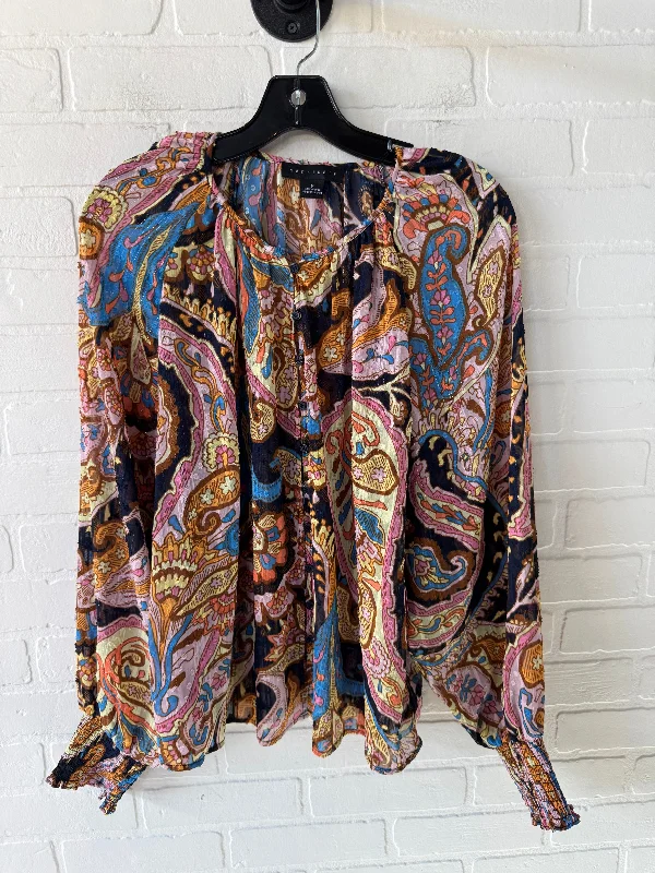 women's tops for those who love to shop for unique findsTop Long Sleeve By Sanctuary In Multi-colored, Size: M