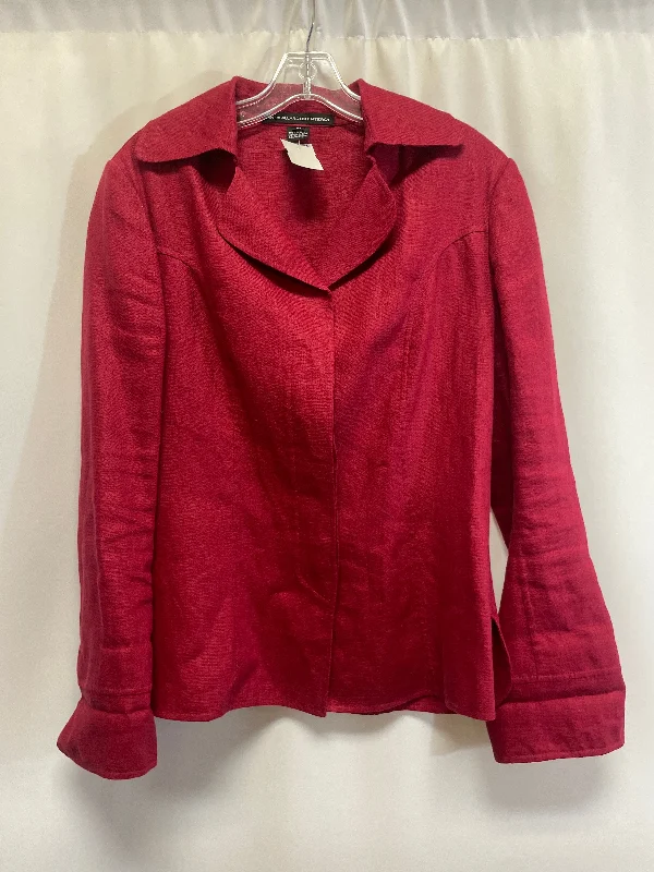 women's coats in bold colorsBlazer By Linda Allard In Red, Size: M