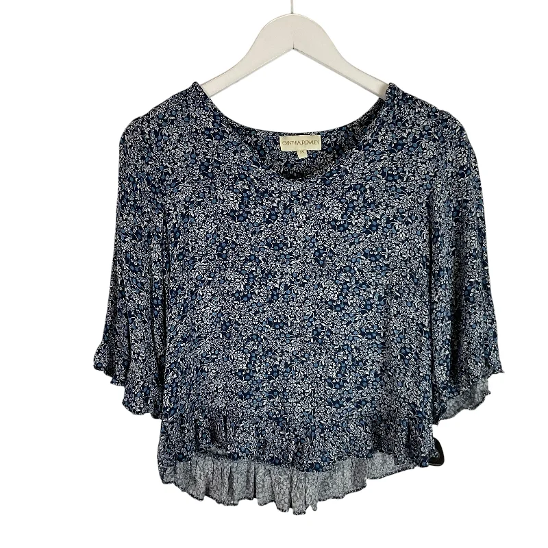 women's tops for gala dinnersTop Long Sleeve By Cynthia Rowley In Blue, Size: Xs