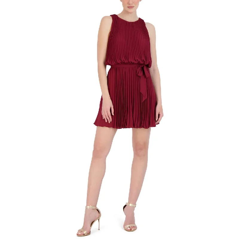 Elegant DressBCBGMAXAZRIA Womens Pleated Mini Cocktail And Party Dress