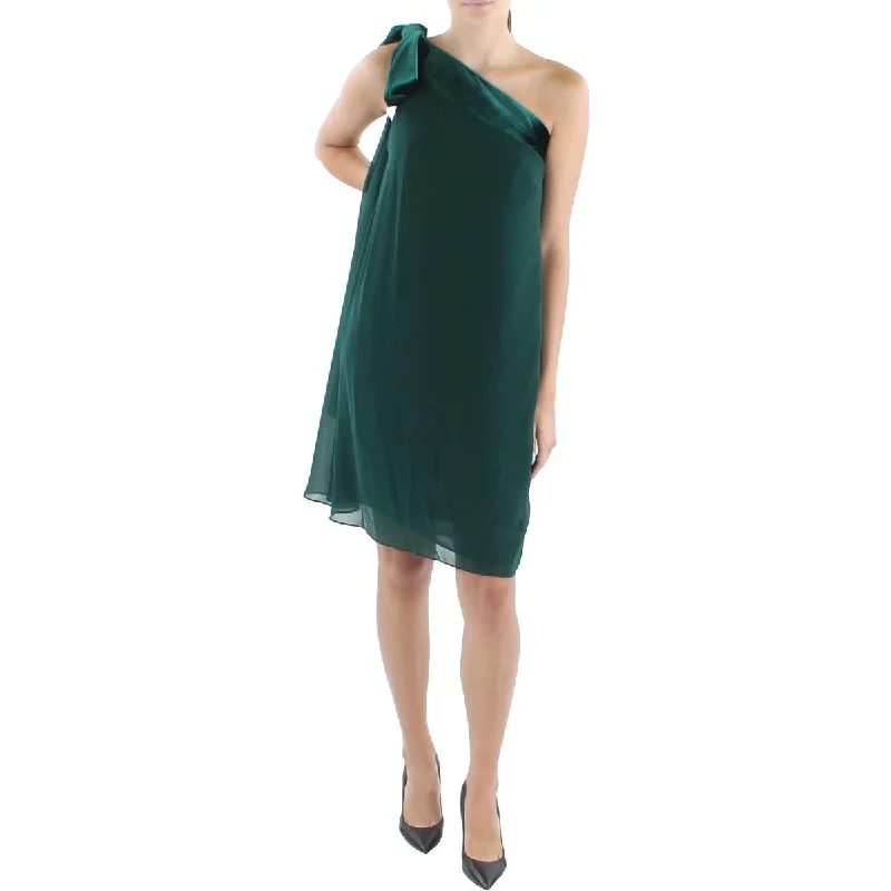 women's petite dressesLauren Ralph Lauren Womens One Shoulder Mini Cocktail and Party Dress