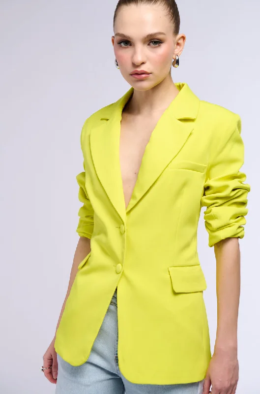 women's coats for those who love to mix and matchEVERYDAY BLAZER IN YELLOW