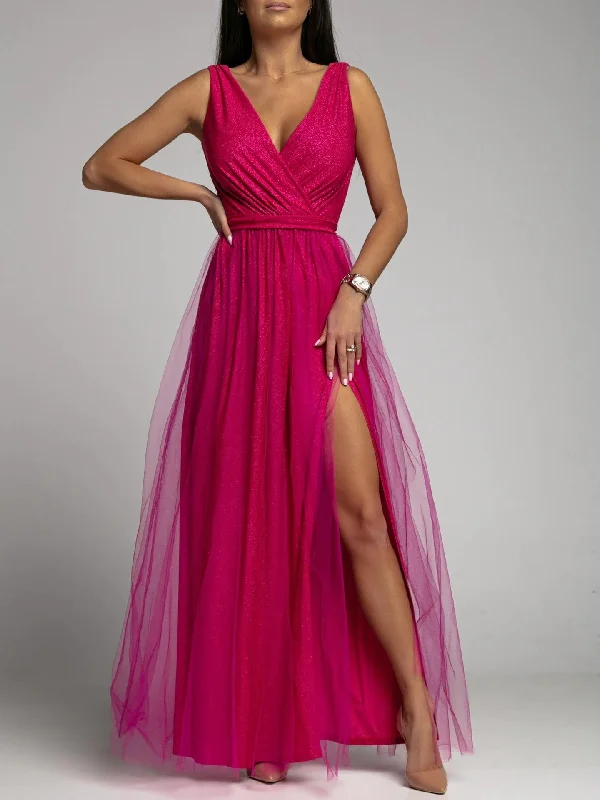 women's limited-edition dressesPetal Dust Maxi Dress - Magenta