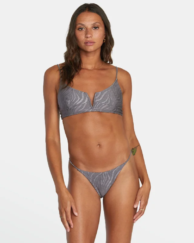 Eco-Friendly Female SwimwearFeral V-Wire Cropped Bikini Top - Shark