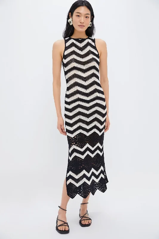 High-Neck DressStripe Jacinta Maxi Dress