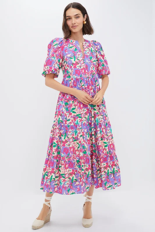 women's formal dressesMagenta Multi Floral Cisco Maxi Dress