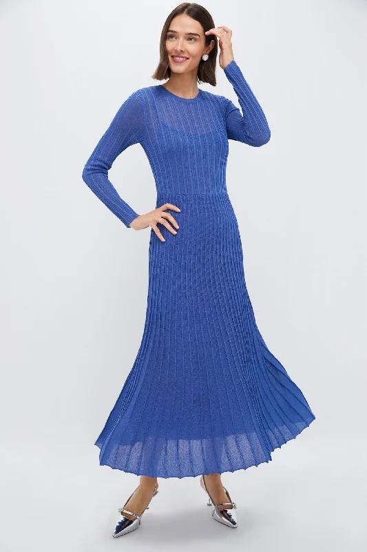 Skater DressCobalt Shimmer Knit Cammie Maxi Dress