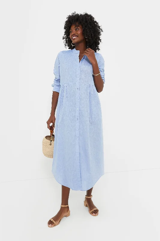 Lace DressChambray Linen Lydell Maxi Dress