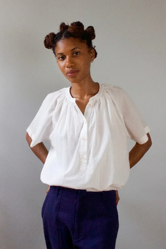 women's tops for casual FridaysM.PATMOS Perry Shirt - White