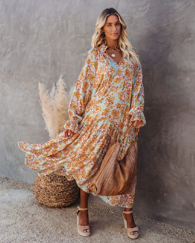 Velvet DressSutherland Floral Boho Maxi Dress