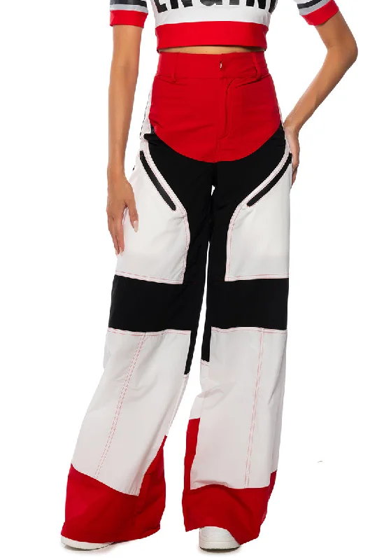 RACING WIDE LEG CARGO PANT