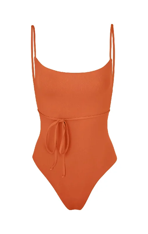 Relaxed-Fit Female SwimwearK.M. Tie One-Piece