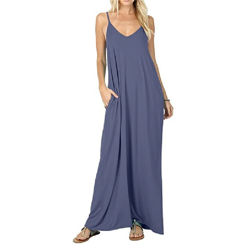 women's velvet dressesNorth Shore Pocketed Maxi Dress