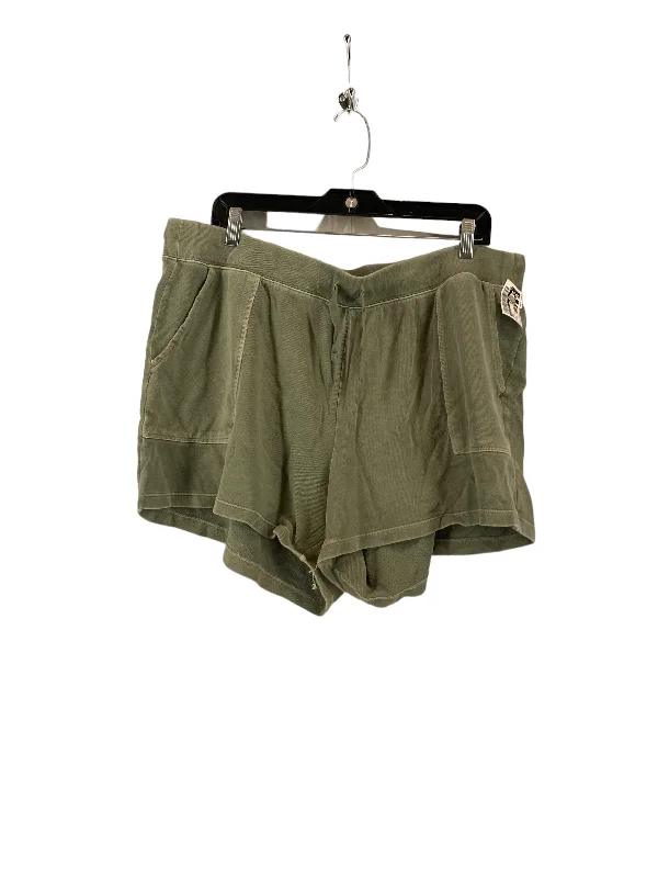 women's solid-color shortsGreen Shorts Old Navy, Size Xl