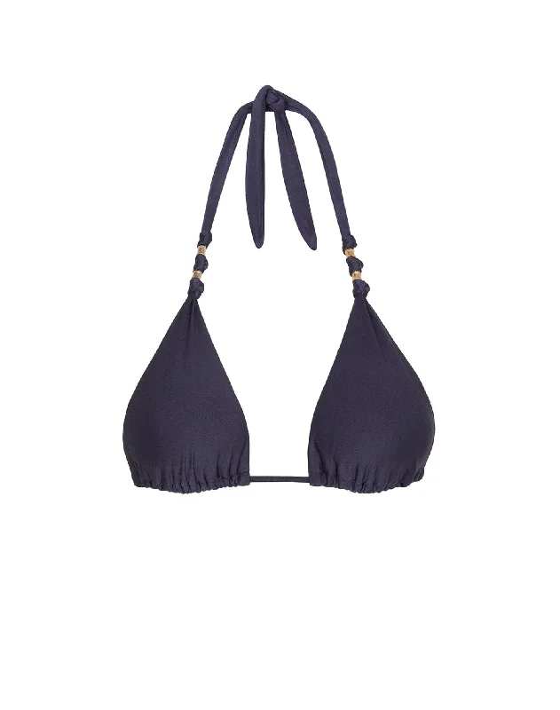 High-Neck Female SwimwearPaula Top - Indigo