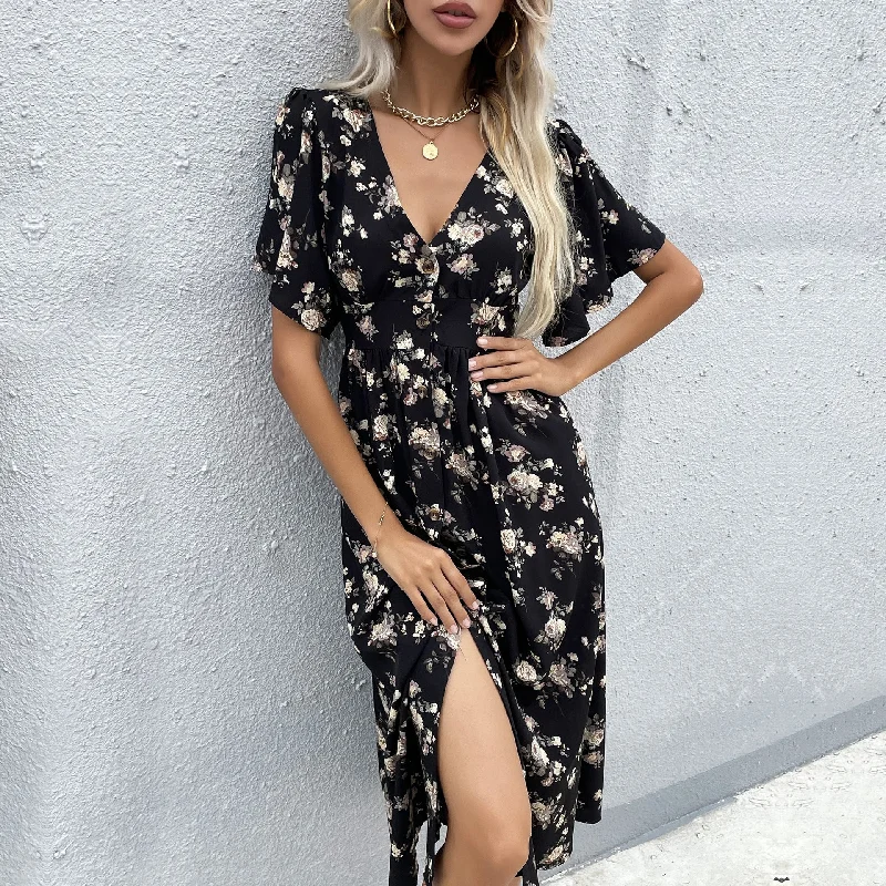 Velveteen DressLowena Floral Kimono Maxi Dress